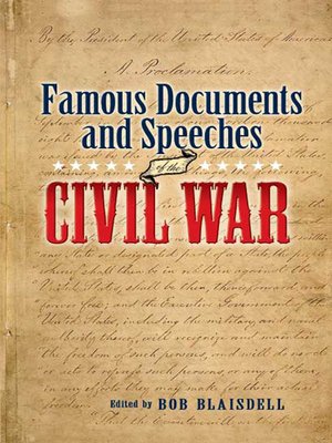 cover image of Famous Civil War Documents and Speeches